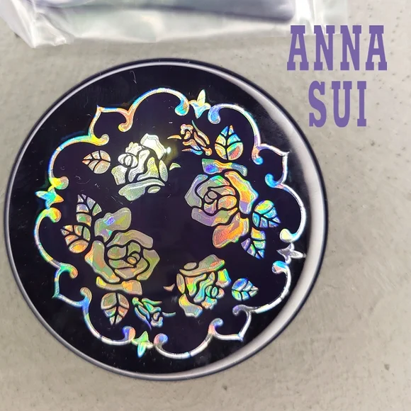 💸SOLD💰_🛑_💜ANNA SUI LUXURY FACE POWDER CASE MOP [BNIB]💜 - Picture 2 of 15